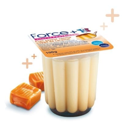 le flan à la vanille Force + contre la dénutrition !