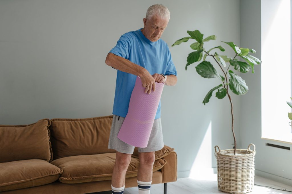 Senior programme de sport à la maison