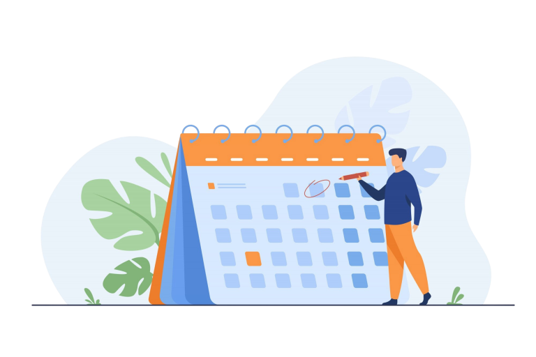 calendrier d'évènement ALIM50+